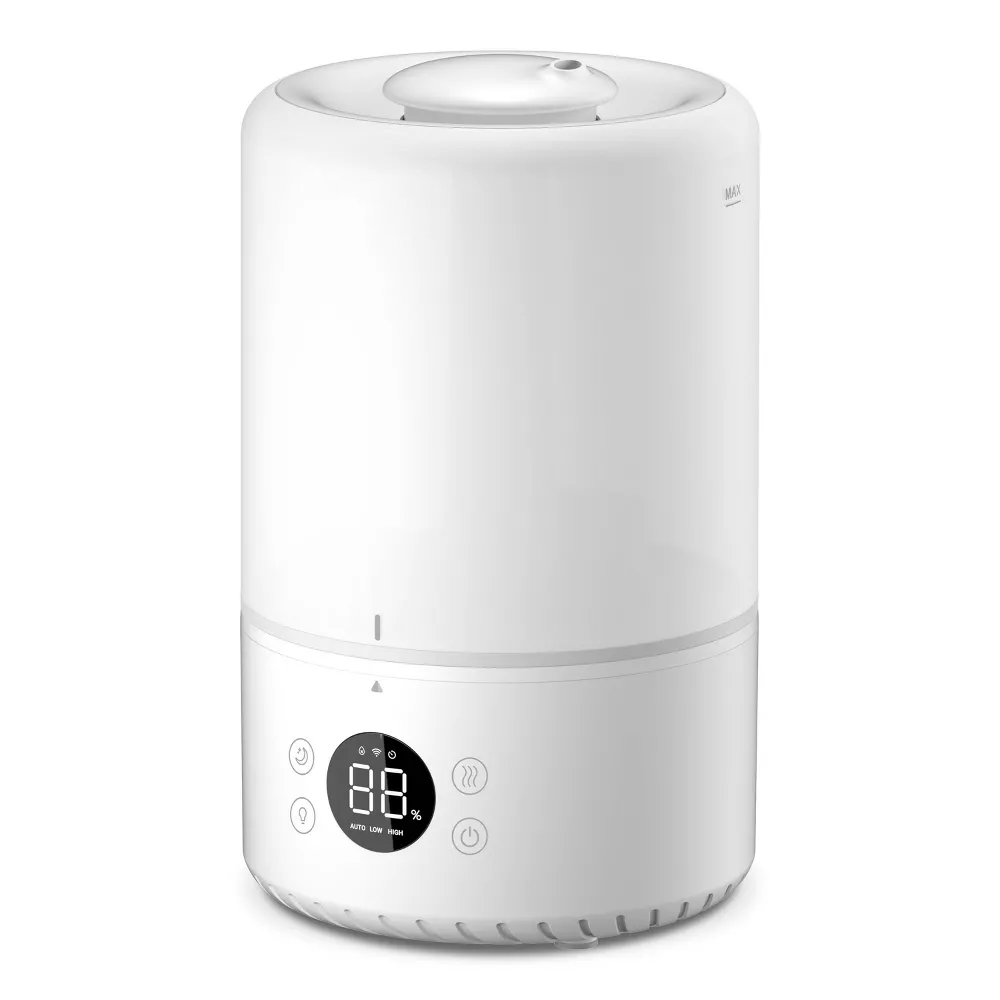 3L Smart Top-Fill Cool Mist Ultrasonic Humidifier For Baby & Bedroom Use