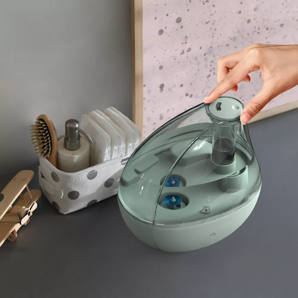 1.5L Baby Ultrasonic Cool Mist Humidifier With Night Light & 360° Nozzle