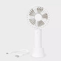 Lightweight USB Rechargeable Handheld Personal Fan With Desktop Base